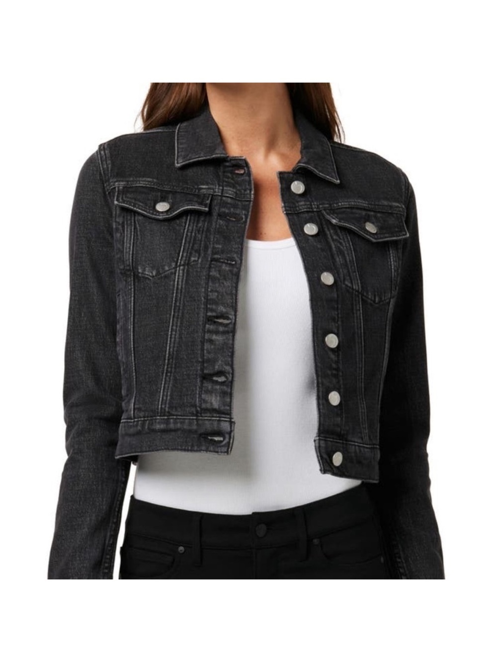 NWT Joe’s crop denim jacket black size M street wear